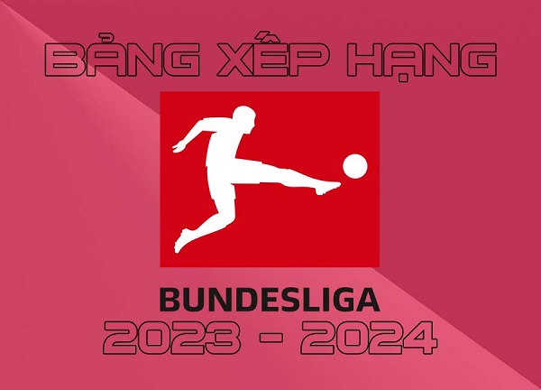 BXH Bundesliga 2023/2024 mới nhất